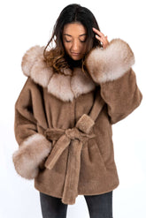 Women's exclusive alpaca coat Jasmine Vizon